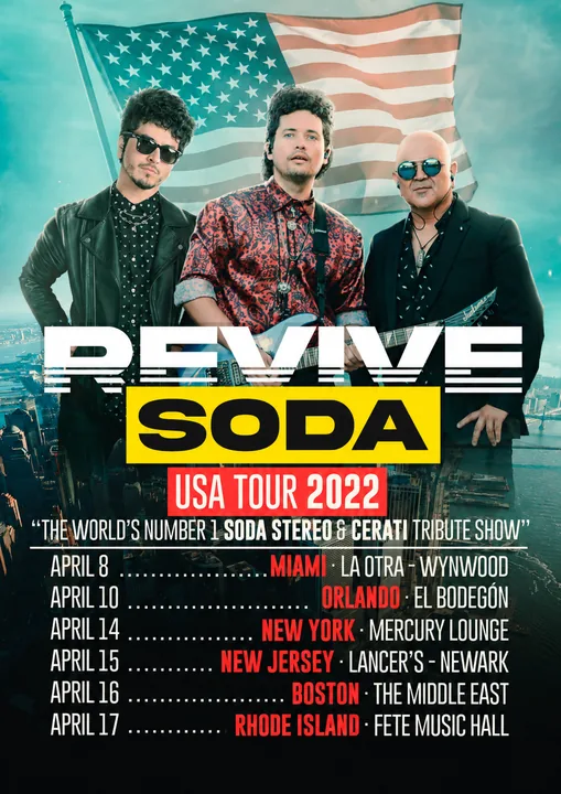 Afiche Revive Soda USA Tour 2022